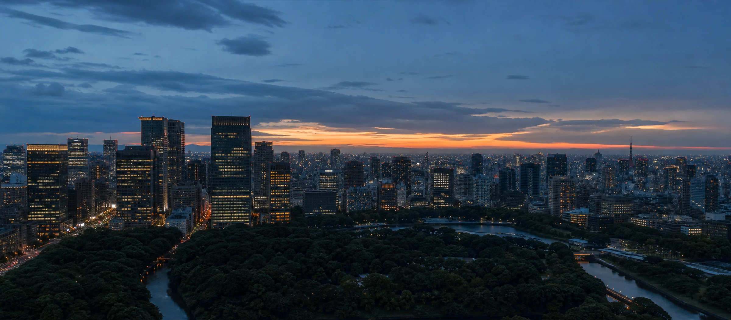 Tokyo at dusk