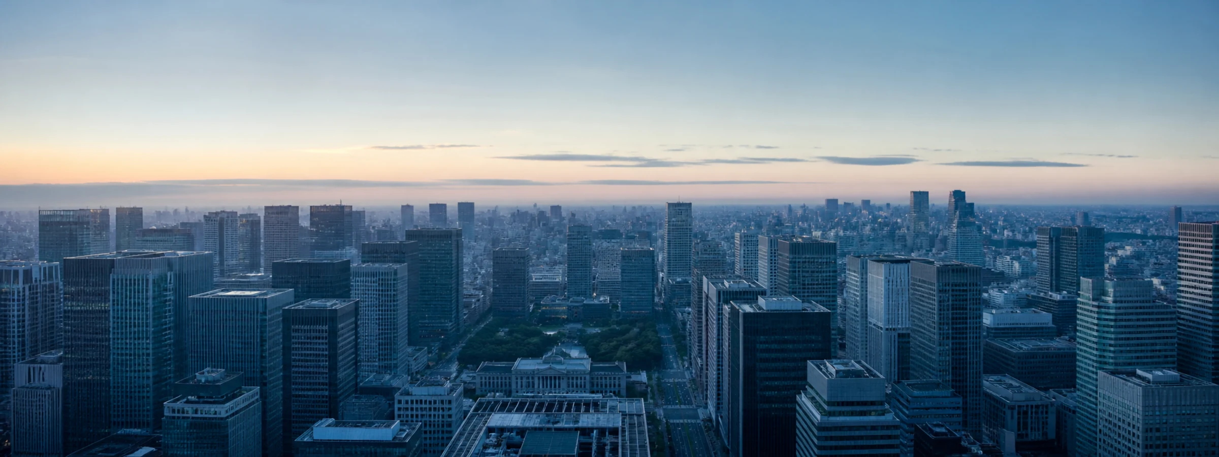 Marunouchi cityscape at dawn